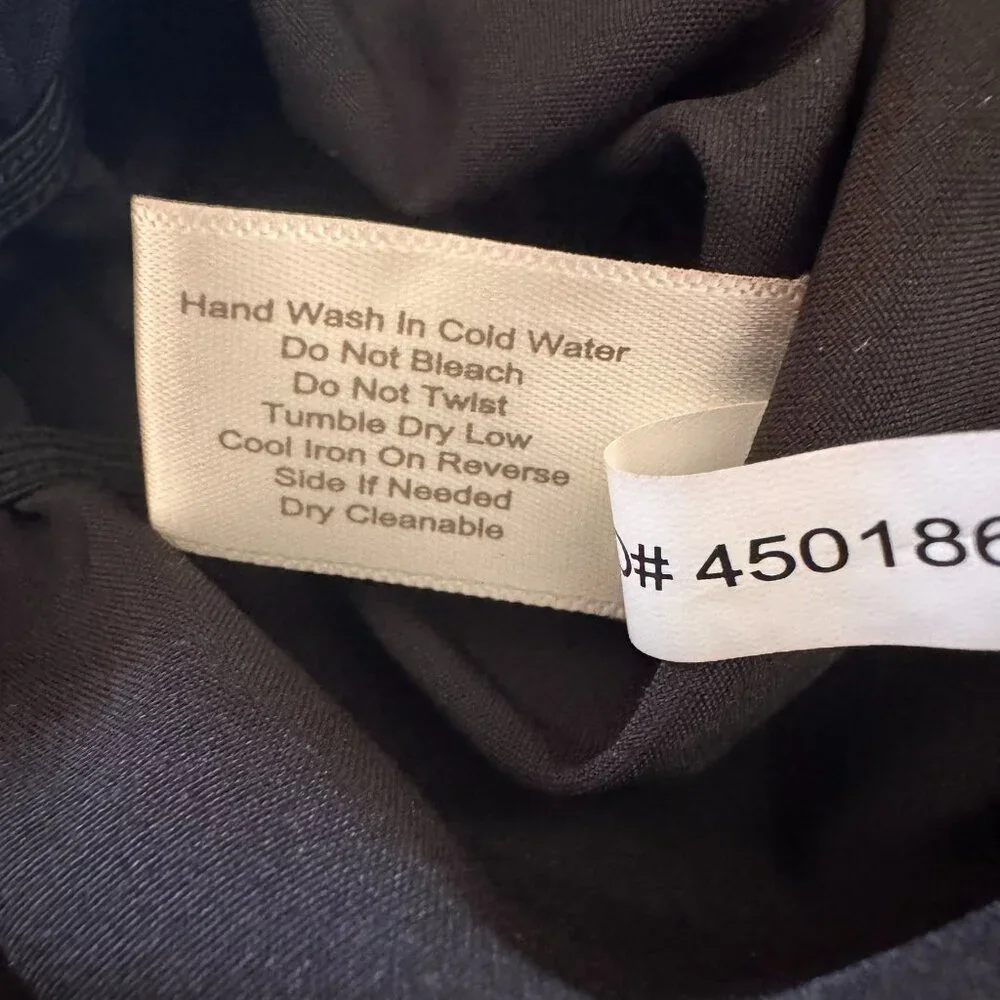 Boston Proper Blouse; flutter sleeve, rich black; XS - Picture 13 of 15